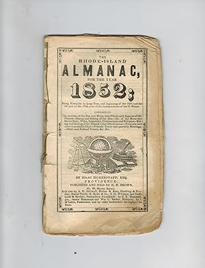 THE RHODE ISLAND ALMANAC, FOR THE YEAR 1852