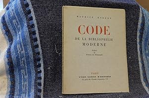 CODE De La Bibliophilie Moderne