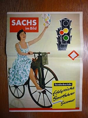 Sachs im Bild mit Sonderbericht: Erfolgreiche Sportfahrer beurteilen Saxomat - Ausgabe um 1958.