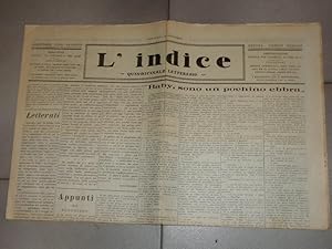 L'INDICE, quindicinale letterario - 1931 -ANNO SECONDO - dIrettore GINO SAVIOTTI - numeri 10, 11,...