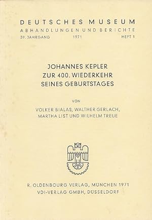 Bild des Verkufers fr Johannes Kepler zur 400. Wiederkehr seines Geburtstages. zum Verkauf von Antiquariat Michael Eschmann