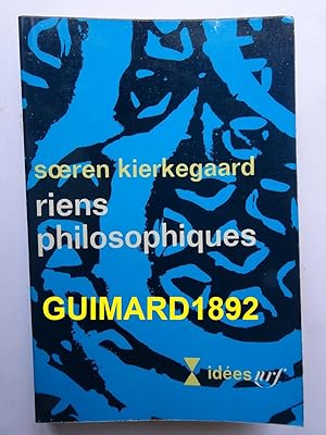 Seller image for Riens philosophiques for sale by Librairie Michel Giraud