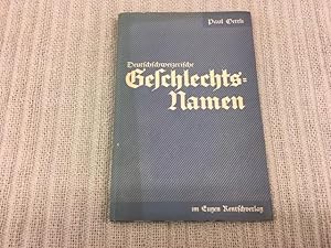 Bild des Verkufers fr Deutschschweizerische Geschlechtsnamen. Volksbcher des Deutschschweizerischen Sprachvereins, Vierzehntes Bndchen zum Verkauf von Genossenschaft Poete-Nscht