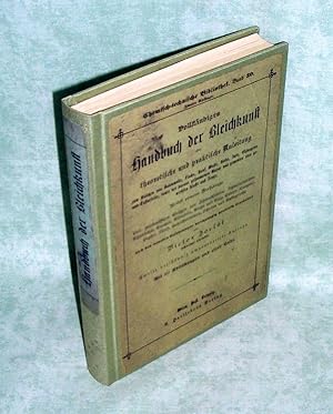 Bild des Verkufers fr Vollstndiges Handbuch der Bleichkunst oder theoretische und praktische Anleitung zum Bleichen von Baumwolle, Flachs, Hanf, Wolle, Seide, Jute, Chinagras und Tussarseide, sowie der daraus gesponnenen Garne und gewebten oder gewirkten Stoffe und Zeuge. Nebst einem Anhange ber zweckmiges Bleichen von Schmuckfedern, Schweinsborsten, Thierfellen, Knochen, Elfenbein, Wachs und Talg, Hadern (Lumpen), Papier, Stroh, Badeschwmmen, Schellack und Guttapercha. zum Verkauf von Antiquariat  Lwenstein