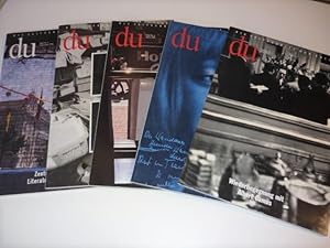 du. Die Zeitschrift der Kultur. Konvolut von 5 Heften zu Literatur div.