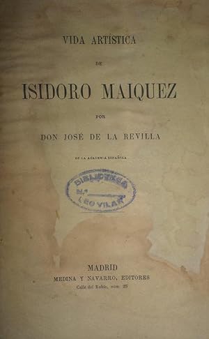 Vida artística de Isidoro Máiquez.
