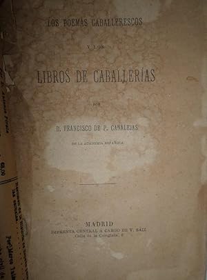 Imagen del vendedor de Los poemas caballerescos y los libros de caballeras. a la venta por Librera Anticuaria Antonio Mateos