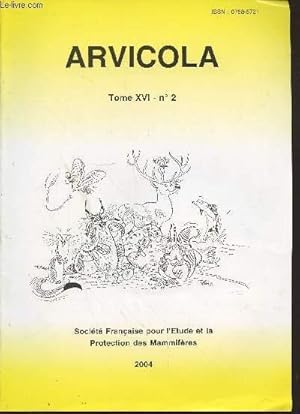 Image du vendeur pour Arvicola Tome XVI n2 - 2004. Sommaire : Le Wallaby de Bennett installation confirme en Europe - Premire mention de la Pipistrelle de Nathusius - Impact des oliennes sur les Chrioptres, de l'hypothse  la ralit par M.J. Dubourg-Savage - etc. mis en vente par Le-Livre