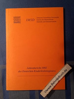 Image du vendeur pour Jahresbericht 1992 des deutschen Kinderkrebsregisters. mis en vente par Antiquariat BehnkeBuch