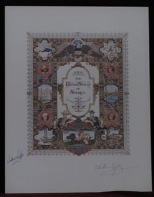 Image du vendeur pour The United States of America [Visual History of Nations series] Signed Lithograph mis en vente par Charles Parkhurst Rare Books, Inc. ABAA