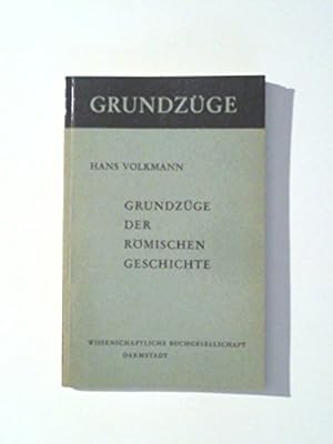Imagen del vendedor de Grundzge der rmischen Geschichte a la venta por Gabis Bcherlager