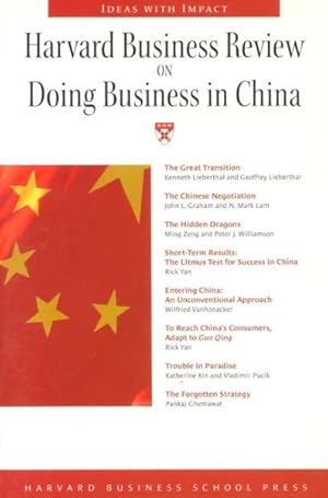 Seller image for Harvard Business Review on Doing Business in China for sale by GreatBookPrices
