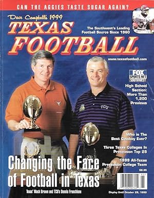 Bild des Verkufers fr Dave Campbell's 1999 Texas Football zum Verkauf von Borderlands Book Store