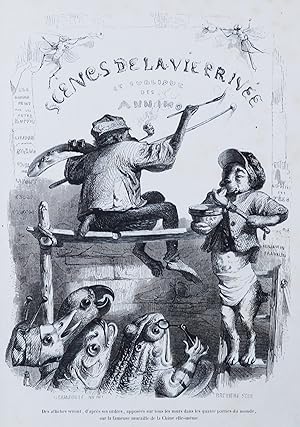 Imagen del vendedor de Scnes de la Vie Prive et Publique des Animaux. Etudes des Moers contemporaines [.] avec la collaboration de messieurs de Balzac, L. Baude, E. del a Bedollierre, P. Bernard, J. Janin, Ed. Lemione, Charles Nodier, George Sand. 2 vols a la venta por Peter Bichsel Fine Books