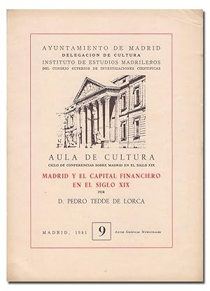 Imagen del vendedor de Madrid y el capital financiero en el siglo XIX. a la venta por Librera Berceo (Libros Antiguos)