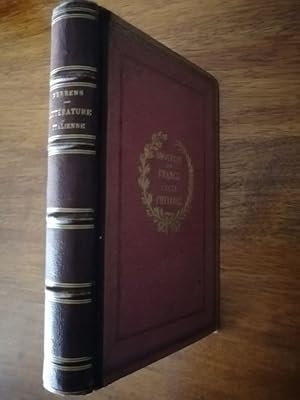 Histoire de la littérature italienne 1867 - PERRENS François Tommy - Reliure 19e aux armes du lyc...