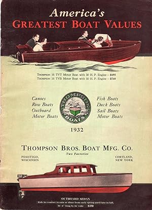 America's Greatest Boat Values (Thompson Boat catalog)