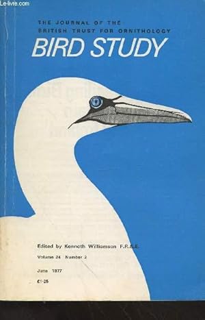 Seller image for Bird Study Vol 24 n2 June 1977 : The journal of the British Trust for Ornithology. Sommaire : Feeding ecology of the short-eared owl in Britain and Ireland - Ireland wintering of gulls in England and Wales 1973 etc. for sale by Le-Livre