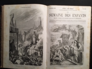 La semaine des enfants. 1858. Magasin d'images et de lectures amusantes et instructives. (2 volum...