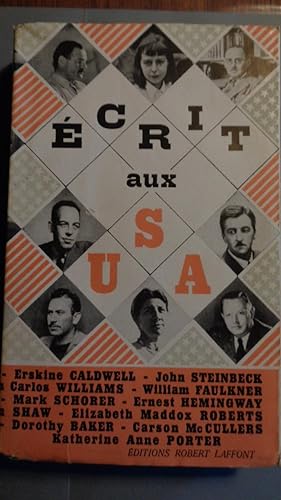 Prosateurs Americains Du XXe Siècle Vingt Quatre Portraits Hors Texte Ecrit Aux U.S.A