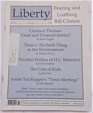 Image du vendeur pour Liberty Vol. 5 No. 5 (May 1992) (Libertarian Magazine) mis en vente par Bloomsbury Books