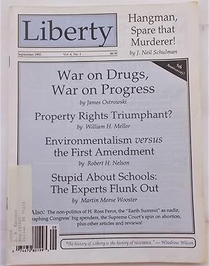 Imagen del vendedor de Liberty Vol. 6 No. 1 (September 1992) (Libertarian Magazine) a la venta por Bloomsbury Books