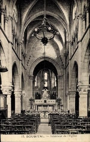 Ansichtskarte / Postkarte Bougival Yvelines, Kircheninneres