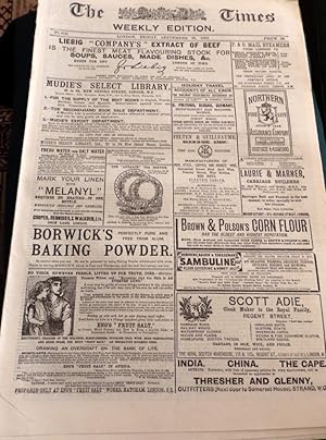 The Times Weekly Edition for Friday September 16th 1892.