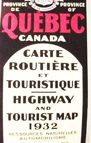 Province De / Province Of / Quebec / Canada / Carte / Routiere / Et / Touristique / Highway / And...