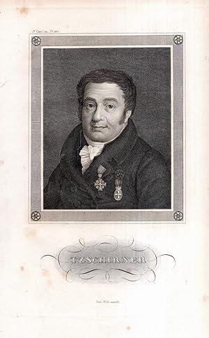 Image du vendeur pour Heinrich Gottlieb Tzschirner. Stahlstich-Portrt. mis en vente par Antiquariat Dennis R. Plummer