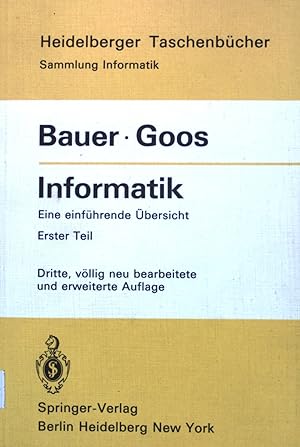 Seller image for Informatik. Teil 1. / Heidelberger Taschenbcher ; Band. 80 : Sammlung Informatik for sale by books4less (Versandantiquariat Petra Gros GmbH & Co. KG)