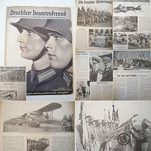 Seller image for Deutscher Beamtenfreund. Familienzeitschrift mit Versicherung 16. Heft 1935 / Vierzehntagsheft ohne Schnittmusterbogen * W i e d e r a u f r  s t u n g u n t e r A d o l f H i t l e r / W e h r m a c h t - Heft Dieses Buch wird von uns nur zur staatsbrgerlichen Aufklrung und zur Abwehr verfassungswidriger Bestrebungen angeboten (86 StGB) for sale by Galerie fr gegenstndliche Kunst