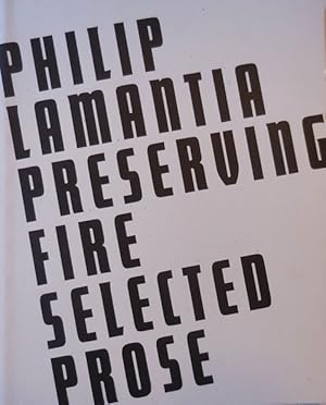 Seller image for Preserving Fire Selected Prose for sale by Derringer Books, Member ABAA