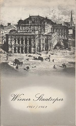 Seller image for Programmheft Richard Strauss DER ROSENKAVALIER 8. Oktober 1961 for sale by Programmhefte24 Schauspiel und Musiktheater der letzten 150 Jahre