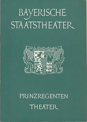 Image du vendeur pour Programmheft Ludwig van Beethoven FIDELIO 19. April 1962 Prinzregenten Theater Spielzeit 1961 / 62 Heft 7 mis en vente par Programmhefte24 Schauspiel und Musiktheater der letzten 150 Jahre