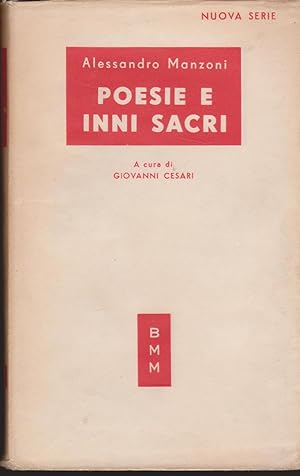 Immagine del venditore per Poesie e Inni sacri A cura di Giovanni Cesari venduto da Libreria Tara