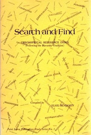 SEARCH AND FIND: Theosophical Reference Index (following the Blavatsky tradition)