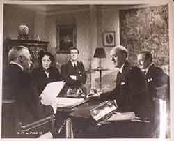 Fay Compton, George Cole, Alastair Sim, and Guy Middleton in  Laughter in Paradise , 1951.