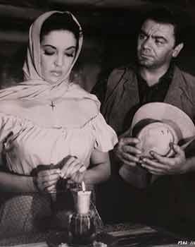 Katy Jurado and Ernest Borgnine in  The Badlanders , 1958.