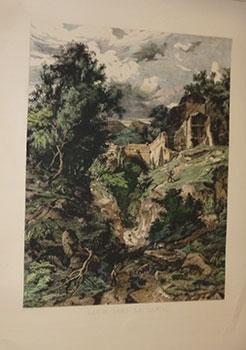 Ravin dans le Cantal. Original etching.