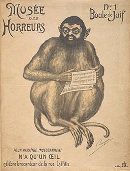 Boule de Juif. No. 1 (Joseph Reinach en singe. Caricature of Joseph Reinach as a monkey.) Origina...