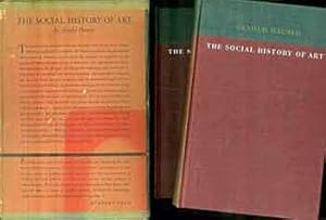 The Social History of Art. (Two volume set). (Both volumes signed by Peter Selz).