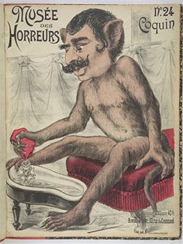 Coquin. No. 24. (Isidore-René Jacob-Paquin, en singe.) Original lithograph from the Anti-Dreyfusa...