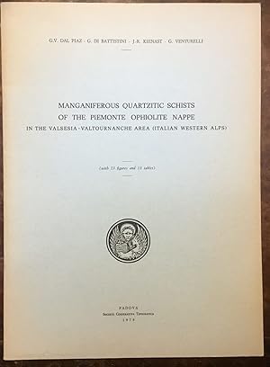 Immagine del venditore per Meganiferous Quartzitic Schists of the Piemonte Ophiolite Nappe in the Valsesia - Valtournanche area (Italian western Alps) venduto da Libreria Il Morto da Feltre