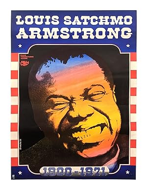 Publicity for Polish Jazz Society - Grinning Louis Armstrong