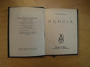 Image du vendeur pour Sedzia mis en vente par Polish Bookstore in Ottawa