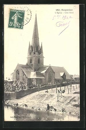 Carte postale Rosporden, L`Èglise-Cote Nord