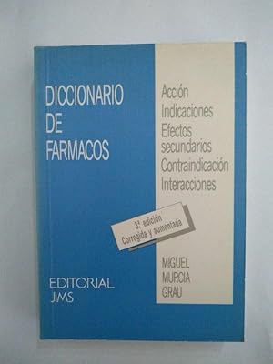 Bild des Verkufers fr Diccionario de farmacos zum Verkauf von Libros Ambig