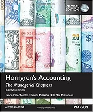 Bild des Verkufers fr Global Edition - Horngren's Accounting: The Managerial Chapters, 11e zum Verkauf von READINGON LLC