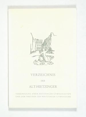 Bild des Verkufers fr Verzeichnis der Alt-Hietzinger. zum Verkauf von Versandantiquariat Wolfgang Friebes